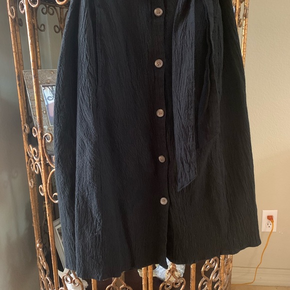 Summer/Beach Button Down Shirtdress Sleeveless - Picture 3 of 5